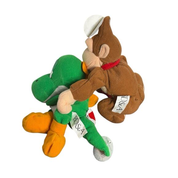 Nintendo 64 BD&A Plush Lot Yoshi Donkey Kong NWT Vintage Collectible Tags Bundle - Picture 2 of 6